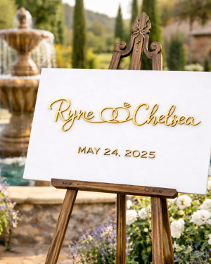 1bf68c59-cc21-41f1-9a4d-8fec3e71aff3 Custom 3D Lettering Wedding Welcome Sign, Personalized MDF Wood Event Decor