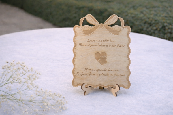 Wooden Quinceañera Guest Book Alternative – Mis 15 Años Drop Box Keepsake Decor
