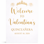 Custom Acrylic quinceañeras Welcome Sign, Modern Minimalist Event Decor
