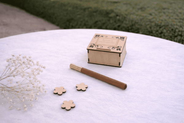 Wooden Quinceañera Guest Book Alternative – Mis 15 Años Drop Box Keepsake Decor
