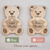 Baby Monthly Milestone Sign Set | Wooden Baby Photo Props | 1-12 Months