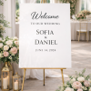 Custom Acrylic Wedding Welcome Sign, Modern Minimalist Event Decor