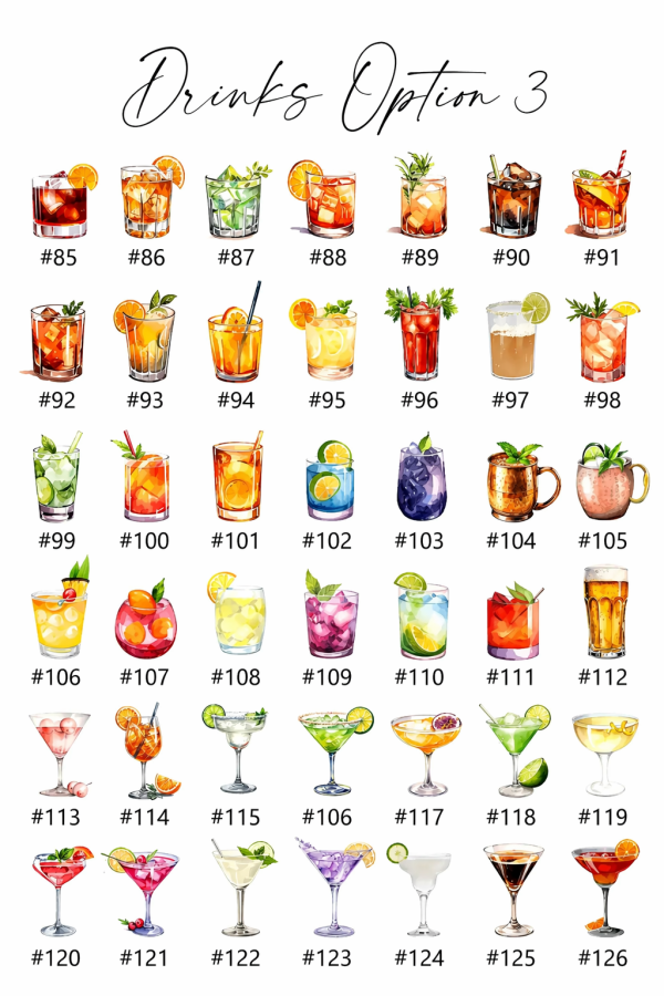 Custom Acrylic Wedding Bar Menu Sign, Signature Drinks, Cocktail Menu, Reception Decor