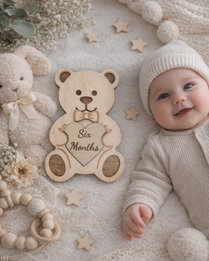 ChatGPT Image Apr 5, 2026, 04_29_54 PM Baby Monthly Milestone Sign Set | Wooden Baby Photo Props | 1-12 Months