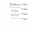Custom Acrylic Wedding Welcome Sign, Modern Minimalist Event Decor