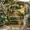 Welcome to Valentina's quinceañera Custom Mirror Acrylic quinceañeras Welcome Sign, Modern Minimalist Event Decor