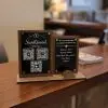 Wedding Acrylic Wood QR Code Sign Set, Modern Event Display, Custom Bar Sign