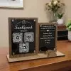 Wedding Acrylic Wood QR Code Sign Set, Modern Event Display, Custom Bar Sign