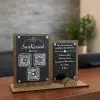 Wedding Acrylic Wood QR Code Sign Set, Modern Event Display, Custom Bar Sign