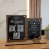 Wedding Acrylic Wood QR Code Sign Set, Modern Event Display, Custom Bar Sign