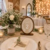 Rustic Linen Wedding Table Numbers, Wooden Frame Centerpiece, Reception Decor