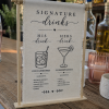 ChatGPT Image May 29, 2026, 05_54_06 PM Linen Signature Drinks Sign, His Hers Bar Menu, Rustic Wedding Cocktail Decor