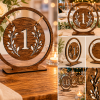 ChatGPT Image May 30, 2026, 10_41_23 AM Rustic Wooden Wedding Table Numbers, Laser Cut Woodland Boho Decor, Freestanding Centerpiece Signs