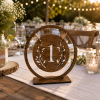 ChatGPT Image May 30, 2026, 10_43_37 AM Rustic Wooden Wedding Table Numbers, Laser Cut Woodland Boho Decor, Freestanding Centerpiece Signs