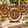 ChatGPT Image May 30, 2026, 10_45_46 AM Rustic Wooden Wedding Table Numbers, Laser Cut Woodland Boho Decor, Freestanding Centerpiece Signs