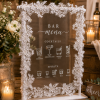 ChatGPT Image May 30, 2026, 12_55_51 PM Lace Wedding Bar Menu Sign, Veil Cocktail Display, Personalized Reception Sign