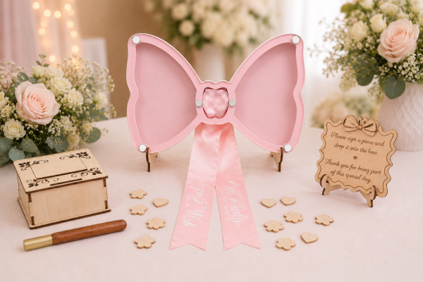 ChatGPT Image Jun 20, 2026, 03_09_26 PM Personalized Bow Guest Book Alternative • Quinceañera Guest Book • Sweet 16 Guest Book Sign • Baby Shower Guest Book • Custom Party Keepsake