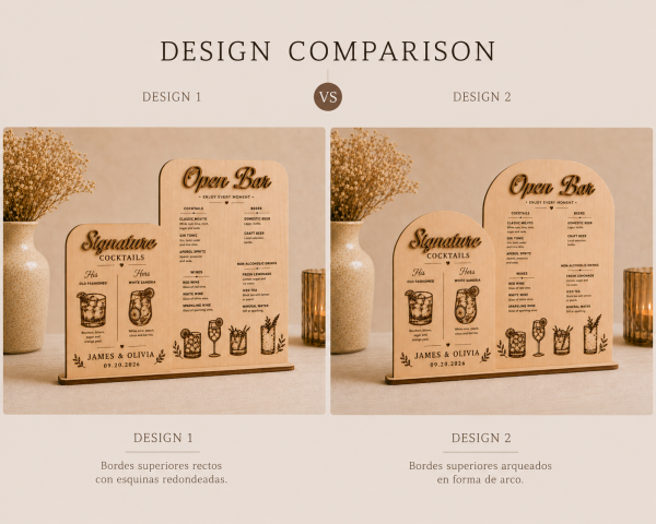 ChatGPT Image Jun 23, 2026, 06_51_09 PM Personalized Wooden Wedding Bar Sign Set | Open Bar Menu, Signature Drinks, Custom Engraved Wood Decor