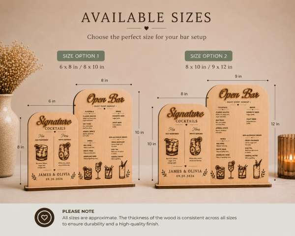 ChatGPT Image Jun 23, 2026, 07_50_36 PM Personalized Wooden Wedding Bar Sign Set | Open Bar Menu, Signature Drinks, Custom Engraved Wood Decor
