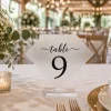 Diamond Acrylic Table Numbers • Modern Wedding Reception Signage