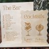 Custom Wooden Bar Menu Sign, Baltic Birch Wedding Cocktail Sign, Signature Drinks Display
