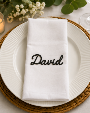 ChatGPT Image Jul 20, 2026, 08_38_05 PM Personalized Wooden Name Place Card | Laser Cut Wedding Name Tag, Cursive Script Guest Decor