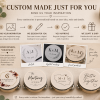 Personalized Wedding Tambourine Favor | Custom Wooden Party Tambourine