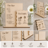 Custom Wooden Bar Menu Sign, Baltic Birch Wedding Cocktail Sign, Signature Drinks Display