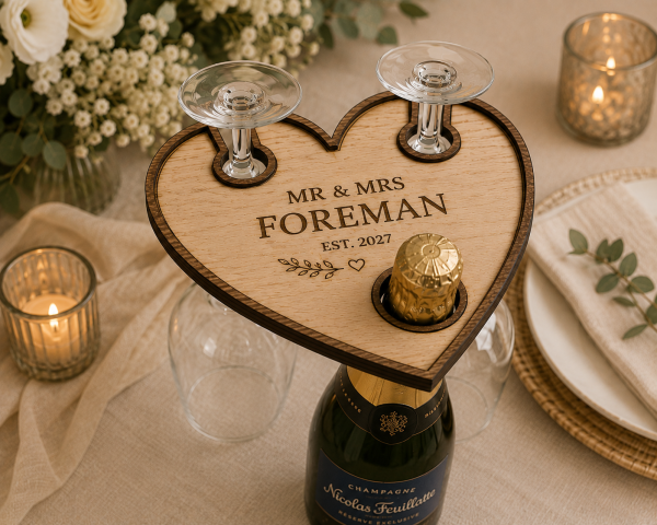 ChatGPT Image Jul 8, 2026, 09_32_54 PM Personalized Champagne Bottle Topper | Wedding Toast Glass Holder | Custom Bride & Groom Gift