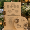 Personalized Wooden Bar Menu Sign, His & Hers Signature Cocktails, Engraved Wedding Decor