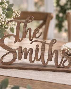 ChatGPT Image Sep 15, 2026, 02_35_02 PM Personalized wooden sweetheart table sign with couple name and walnut finish