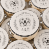 Personalized Wedding Tambourines, Custom 4-Inch Wooden Party Favors.
