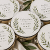 Personalized Wedding Tambourines, Custom 4-Inch Wooden Party Favors.