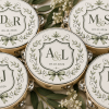 Personalized Wedding Tambourines, Custom 4-Inch Wooden Party Favors.