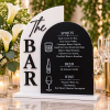 ChatGPT Image Sep 25, 2026, 03_26_00 PM Personalized acrylic wedding bar menu with white The BAR panel and black drink menu
