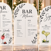 Personalized Acrylic Wedding Bar Menu Sign – Signature Drinks