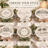 Personalized Wedding Tambourines, Custom Guest Favors for Reception & Send Off, Optional White Ribbon