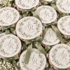 Personalized Wedding Tambourines, Custom Guest Favors for Reception & Send Off, Optional White Ribbon