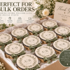 Personalized Wedding Tambourines, Custom Guest Favors for Reception & Send Off, Optional White Ribbon